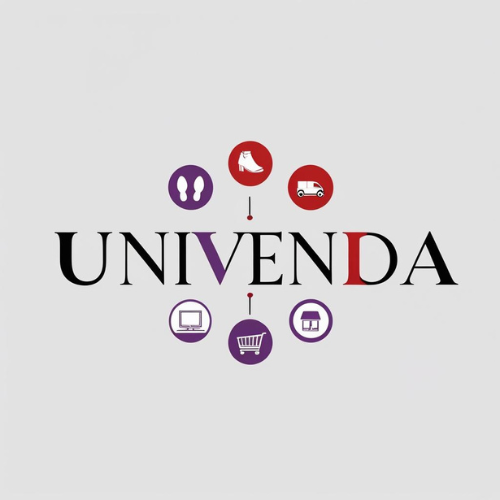 minimalist 'univenda' logo with sans serif font